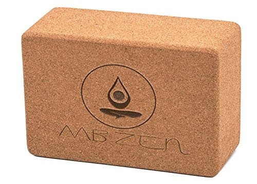 MB Zen Cork Yoga Block Vrik – High Density - Better Support, Deeper Poses - Anti-Slipping - 100% Safe and Nontoxic – 45 Days