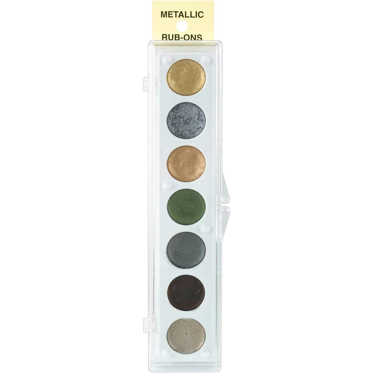 Metallic Rub-On Paint Palette - 7 Colors-Kit #2