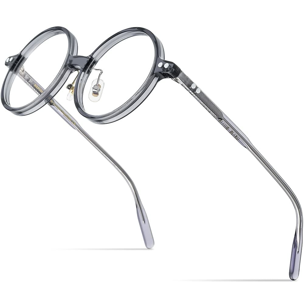 HEPIDEM Acetate Men Vintage Round Optical Glasses Frame Spectacles Eyeglasses Zolman