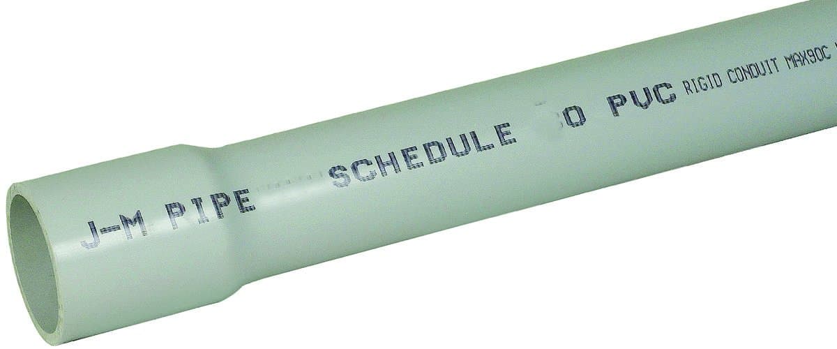 a52be12u 1-1/2" x 10', Schedule 40 PVC Electrical Conduit