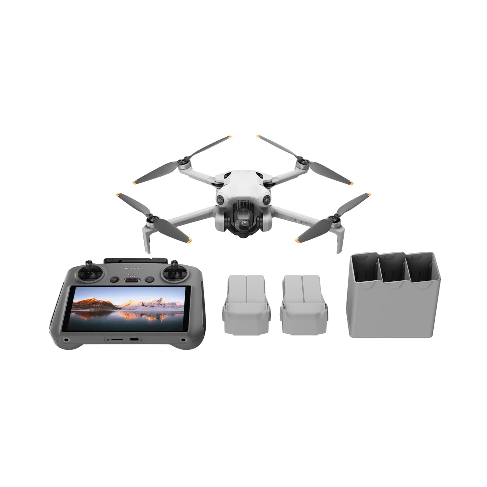 Mini 4 Pro Fly More Combo Plus with DJI RC 2, Drones with Camera for Adults 4K, 3 Intelligent Flight Battery Plus for up to 135 Mins Flight Time, Smart Return to Home, Drone for Beginners