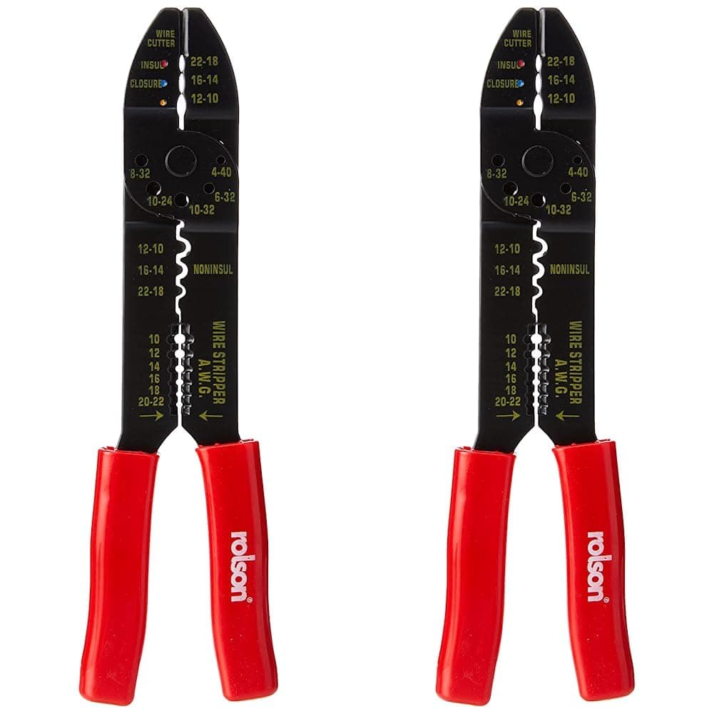 Rolson20814-H1 230 mm Multi Purpose Crimping Tool, Black (Pack of 2)