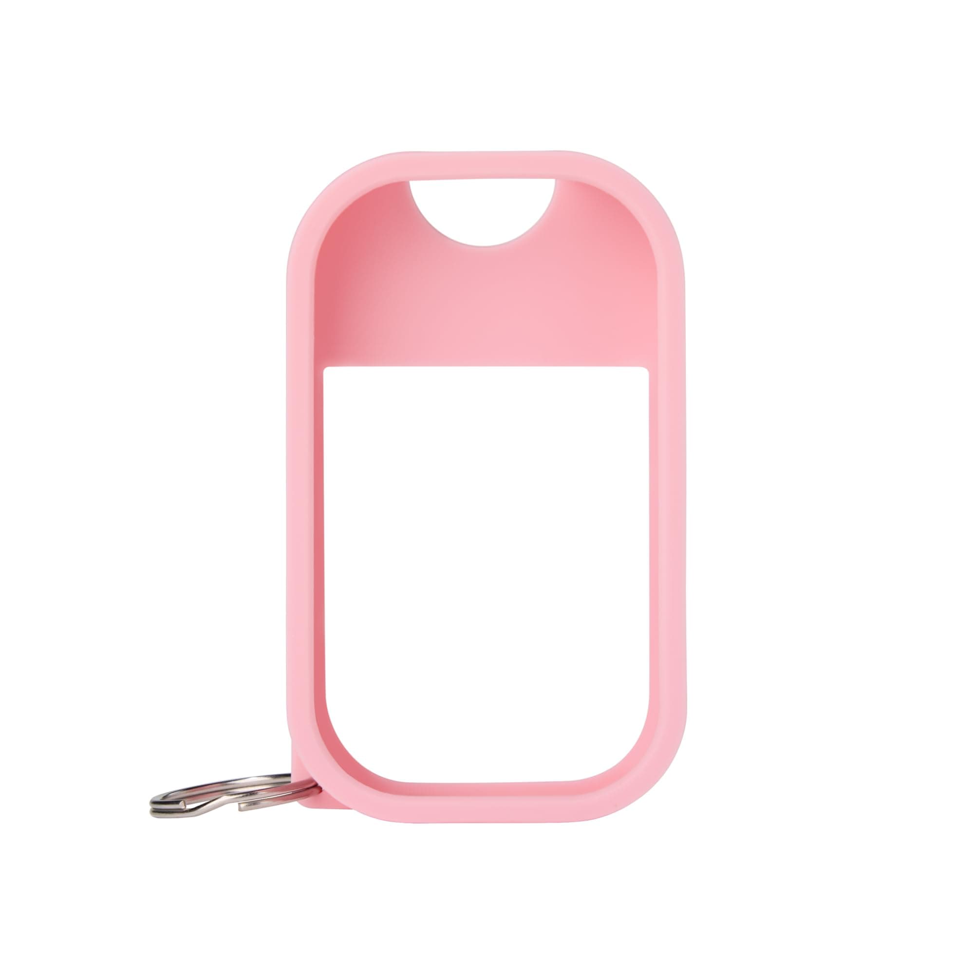 Protective Silicone Case with Keyring – Compatible only with 1 FL OZ Hand Sanitizer – Bubblegum Pink