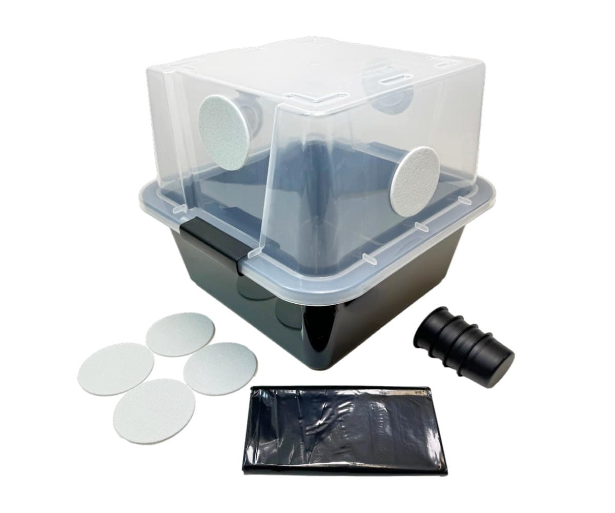 Grower's Select 28Q Cube Mushroom Monotab Fruit Chamber with Filter Disc and Liner
