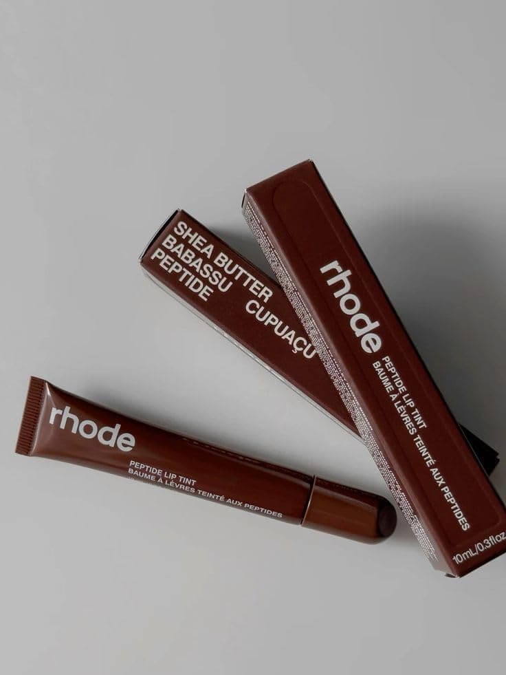 Rhode Peptide Lip Tint Espresso Rich Brown 10ml / .3 fl oz Lip Tint, Sheer Buildable Color, Glossy Finish, 0.3 fl oz