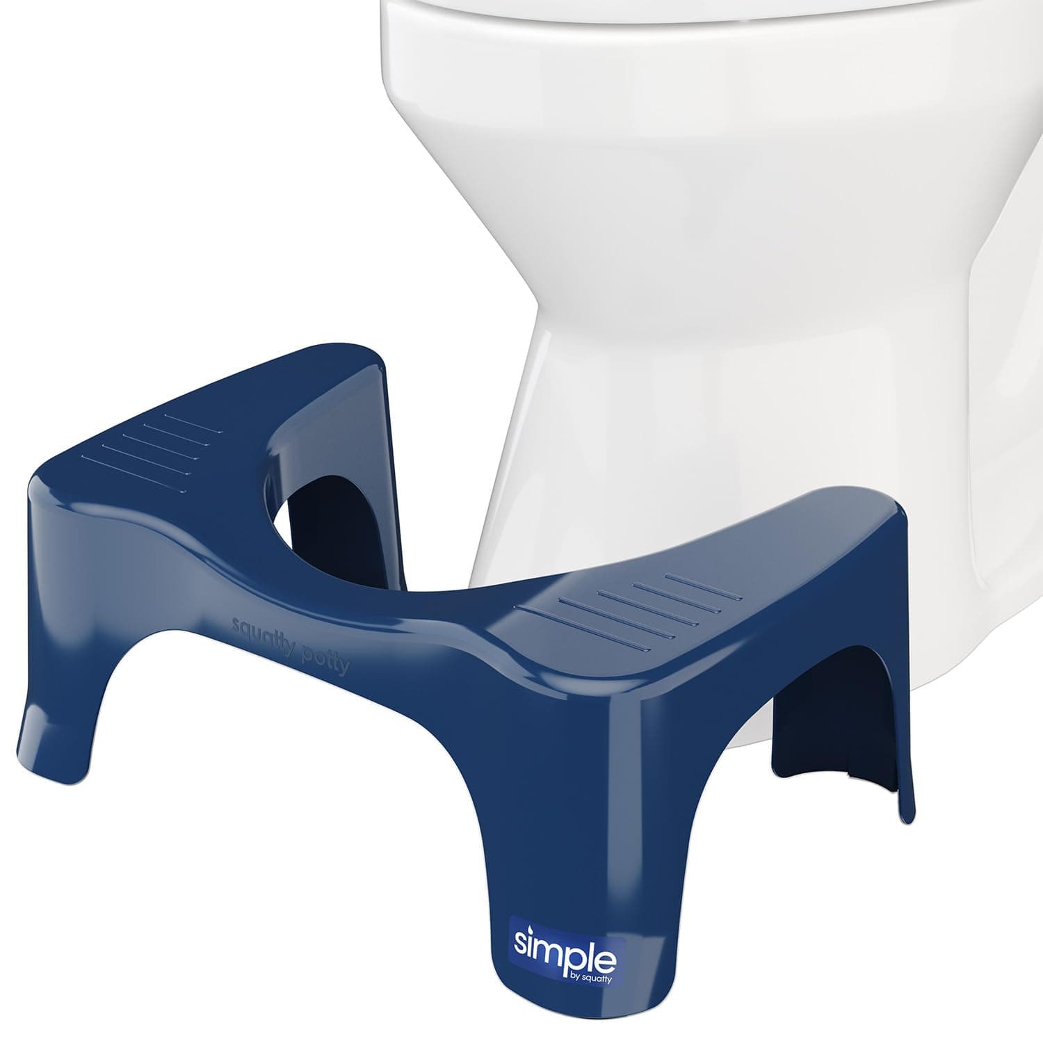 Squatty PottySimple Bathroom Toilet Stool, Galaxy Blue 7", Ergonomic Stool – Posture-Enhancing Bathroom Footrest for Improved Digestion & Constipation Relief