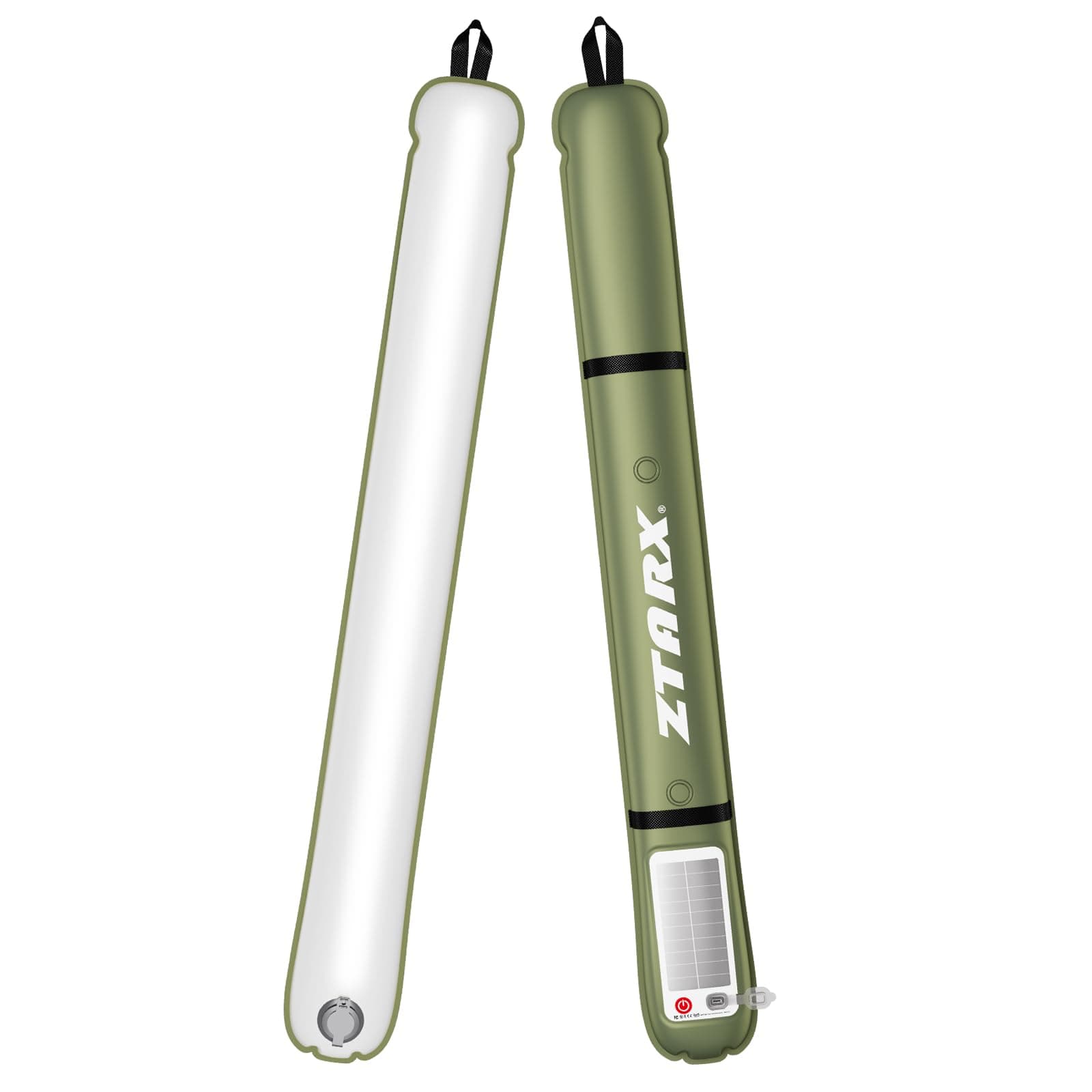 Inflatable Solar Camping Lantern,USB Rechargeable,4 Lighting Modes,IP66 Waterproof,Portable and Lightweight Tent Light 86cm