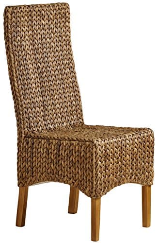 Oak Furniture Land High Back Grass Chair Natural Solid Mango Legs