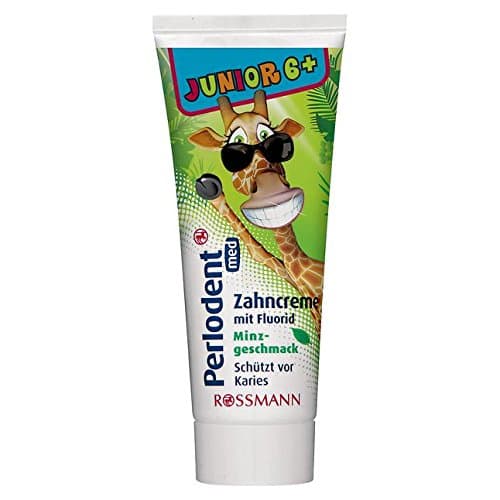 Perlodent Med junior toothpaste with fluoride, 75 ml, mint