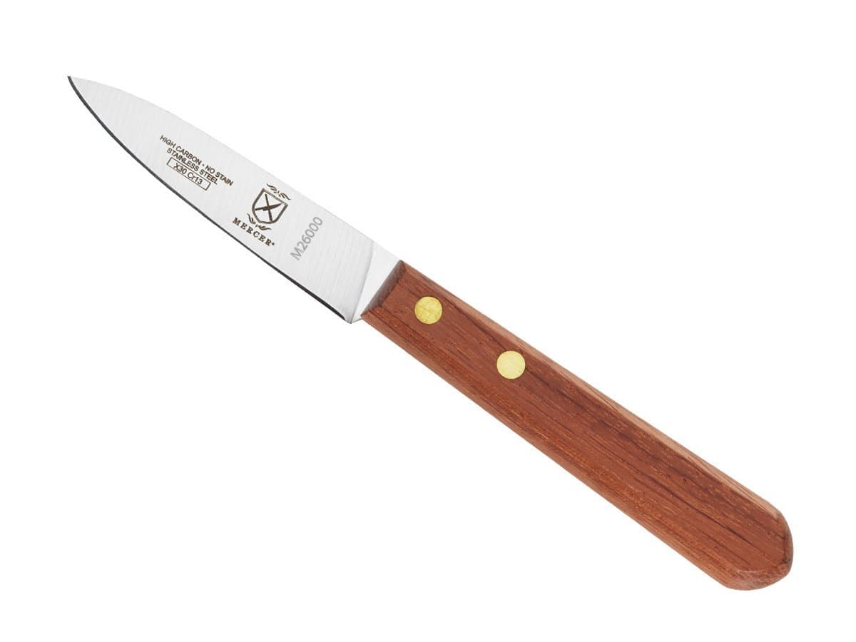 Mercer Culinary Praxis Paring Knife with Rosewood Handle, 3", Wood