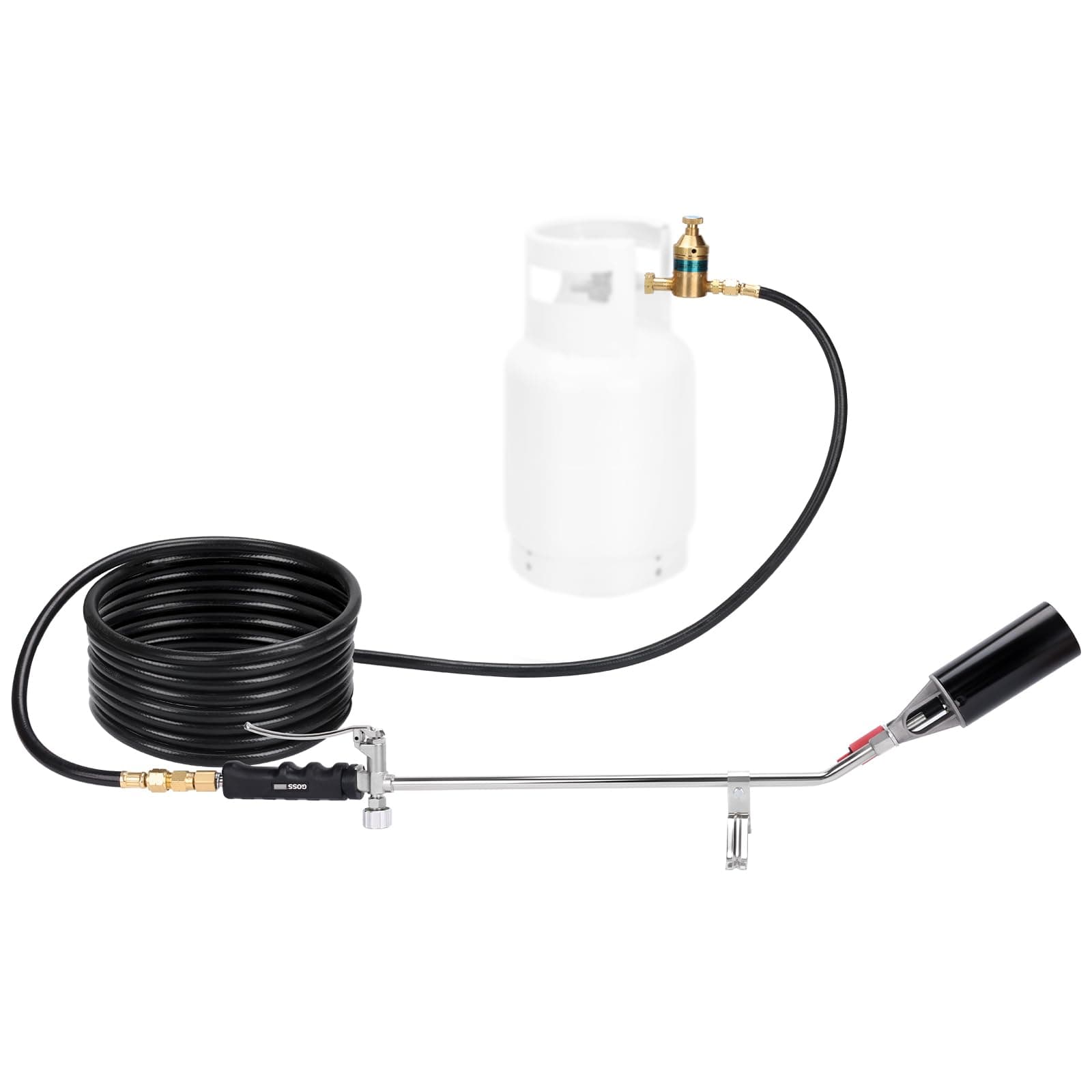 Goss KP-414M-H Propane Torch Kit for Roofing, Heating, and Weed Burning, Brass, 26"