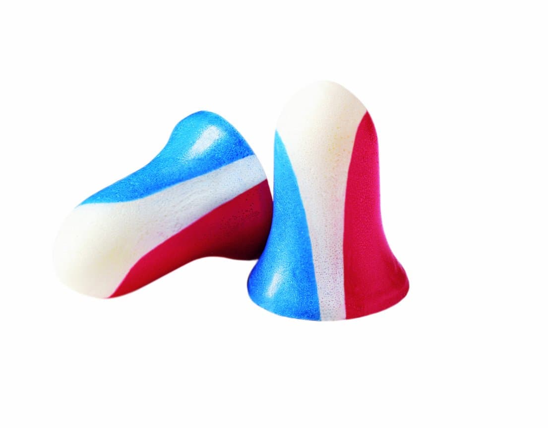 USA Shooters Ear Plugs, 10 Pair Red/White/Blue