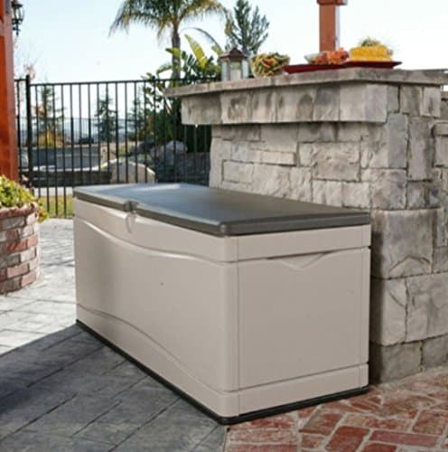 Home Storage Solutions,Plastic Deck Box, Patio Cushion Storage And Garden Tools, Large 130-Gallon