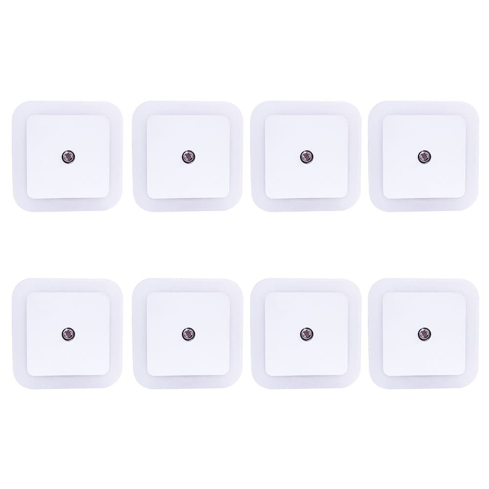 IMINOVO LED Night Light for Baby,Mini Square Shape Light Sensor Control 0.3W, Smart ON/Off Sensor Plug in Wall Lamp Optical Sensor Sleep Light for Bedroom,Living Room,Pack of 8