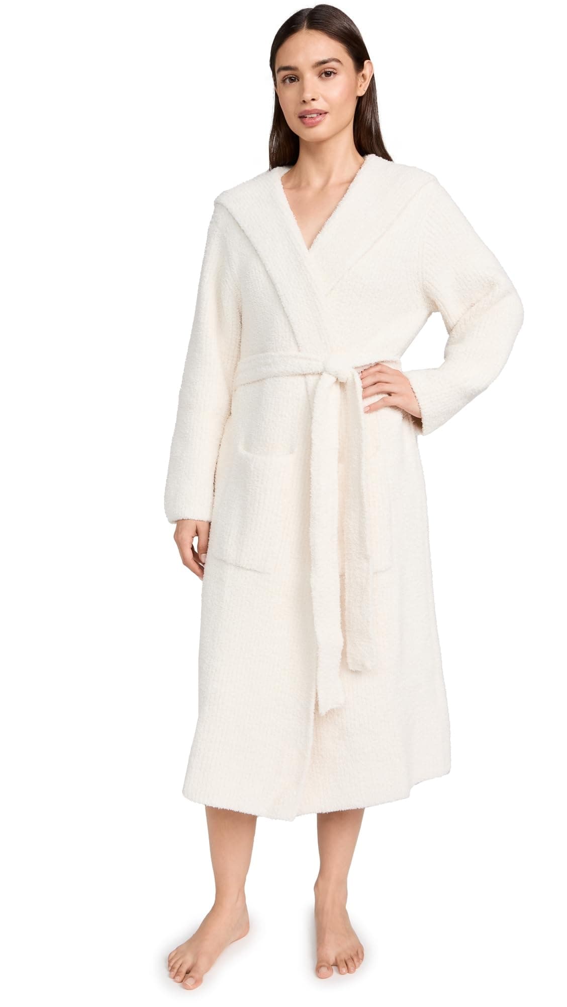 Barefoot DreamsCozyChic Ribbed Hooded Robe