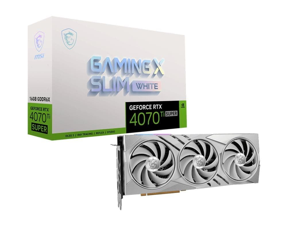MSI GeForce RTX 4070 Ti Super 16G Gaming X Slim White