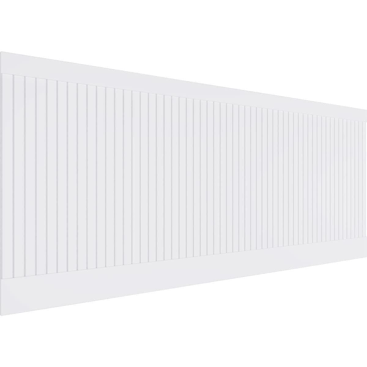 40"H x 94 1/2"W Beadboard PVC Wainscot Paneling Kit