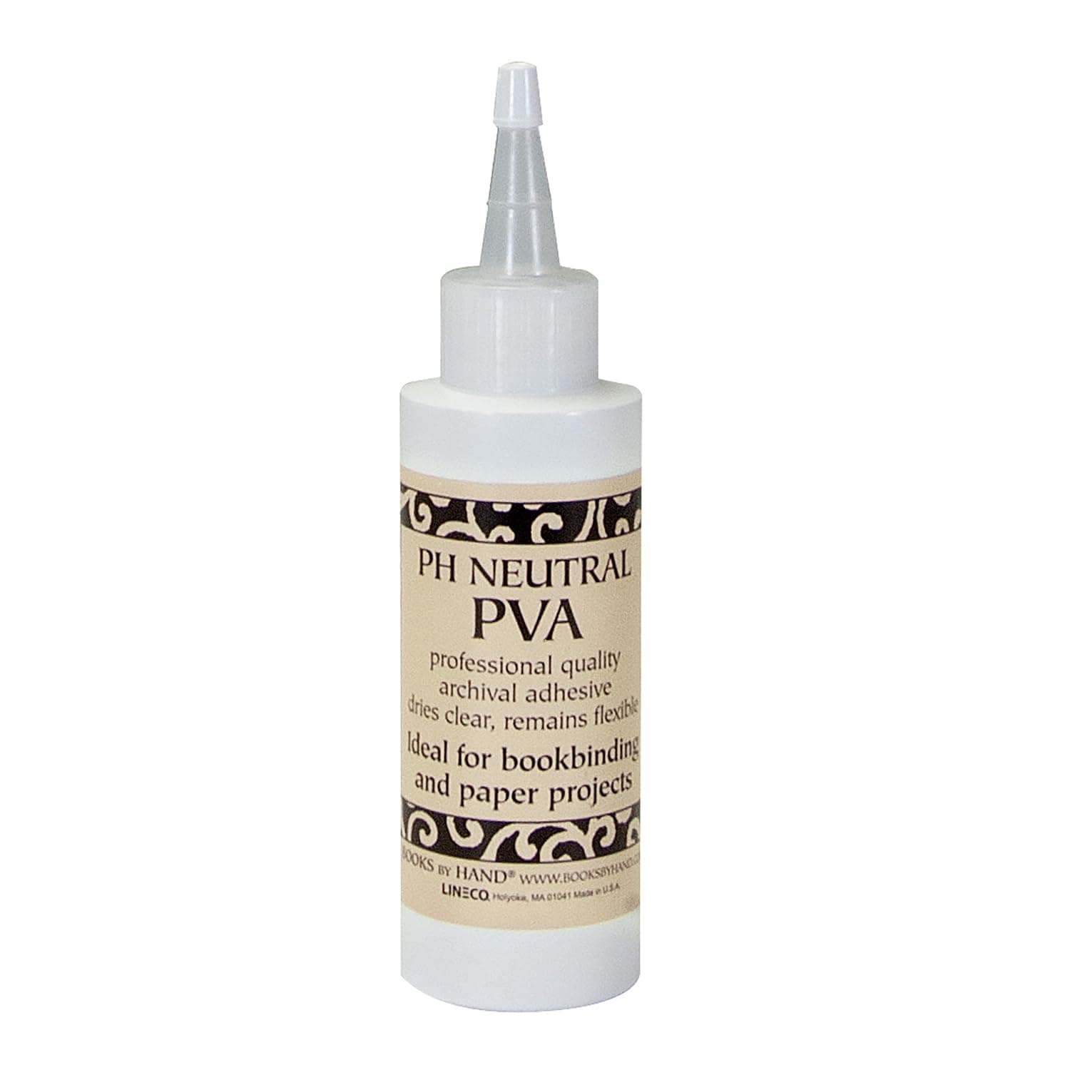 Books By Hand, PH Neutral PVA Adhesive, Bookbinding Glue, Dries Clear, Remains Flexible - 4 Ounce