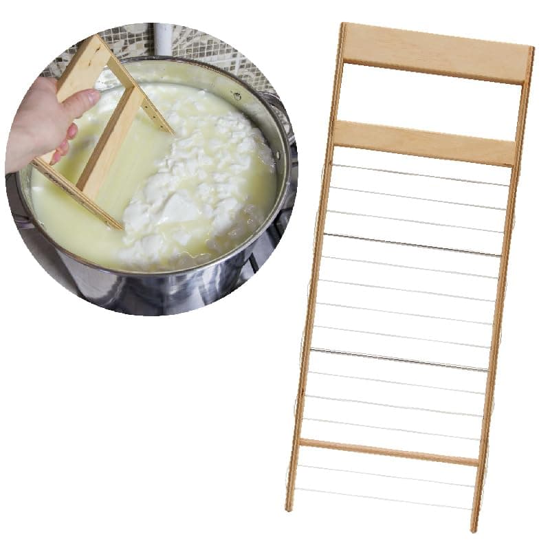 PetriStor Horizontal Cheese Curd Cutter for Cheese Making Cheese harp Cheese Curd Cutter Artisan Cheese Making Knife (3/4”)