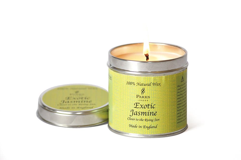 Parks London Scented Candle In Tin - Exotic Jasmine