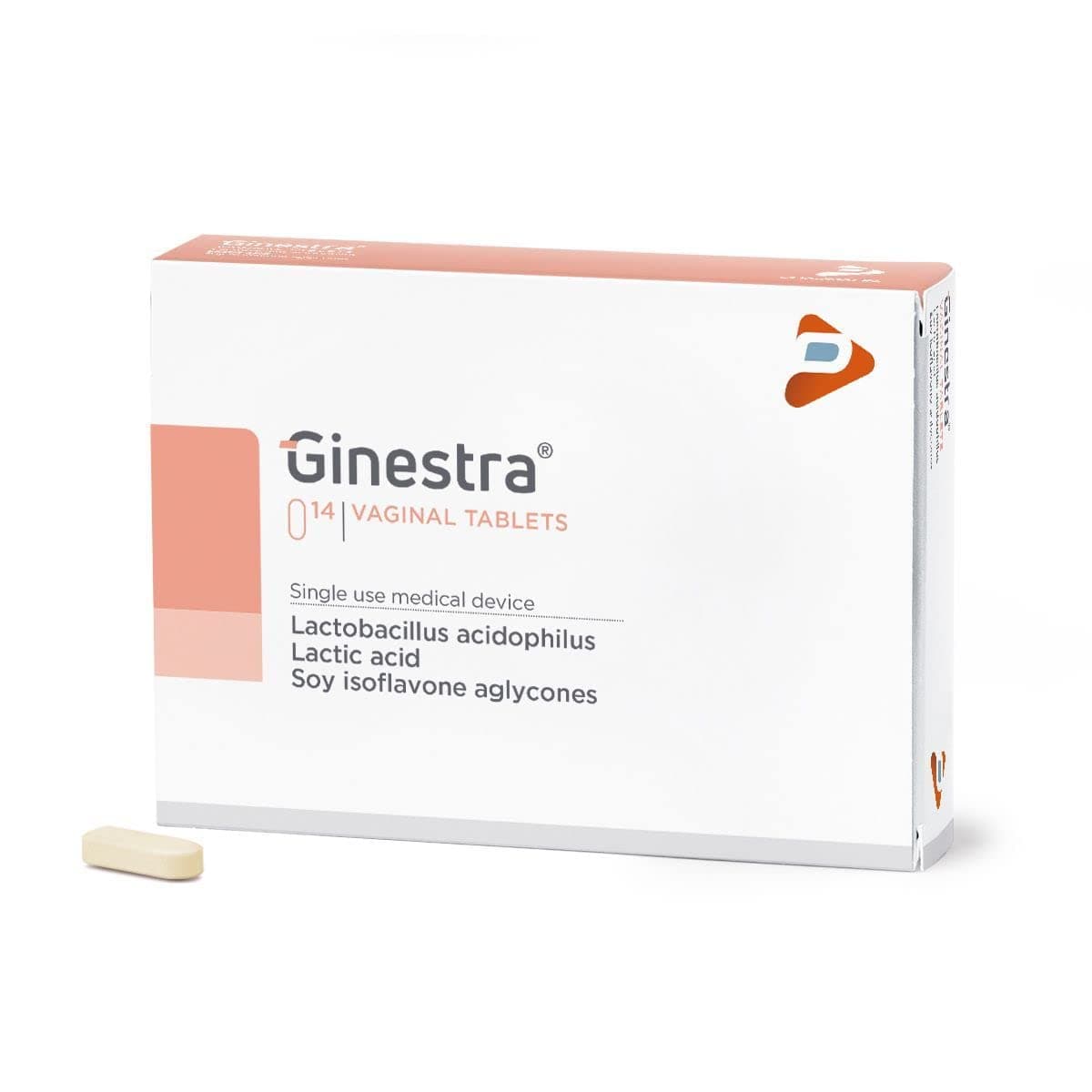 Ginestra Vaginal Tablets For Uro Vaginal Ecosystem Balance - Lactobacillus And Lactic Acid 14's