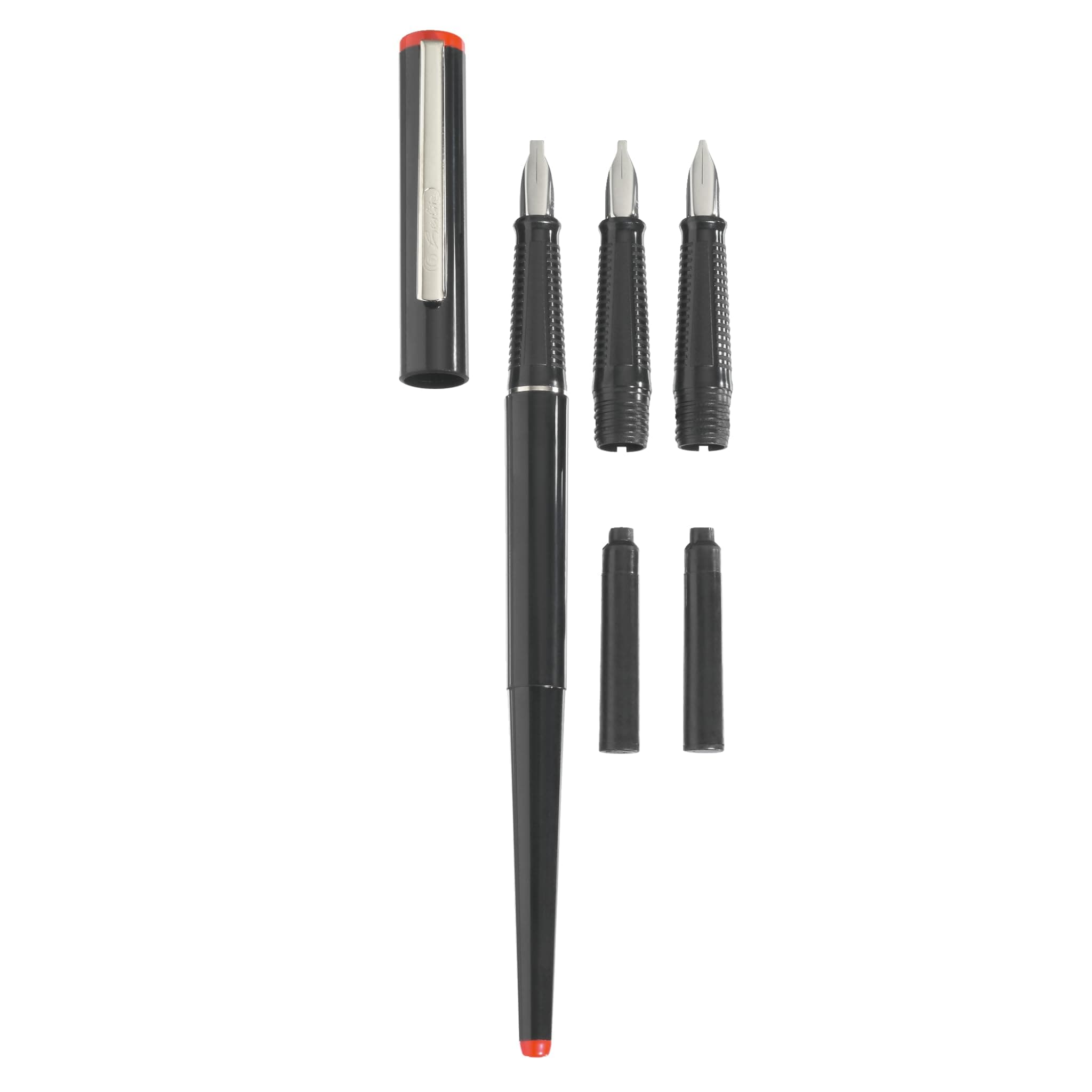 Calligraphy Fountain Pen Set with Writing Sample (5 Pieces)