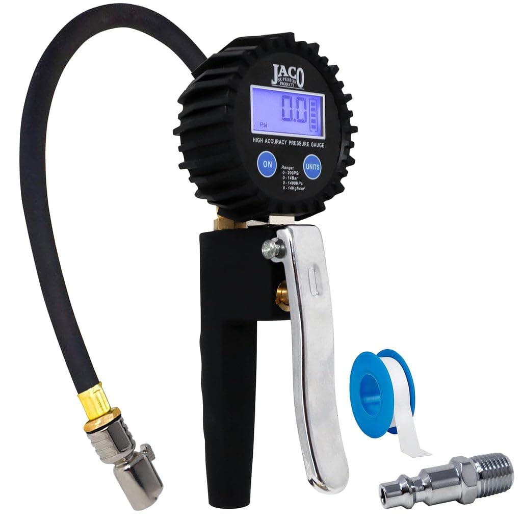 JACO FlowPro 2.0 Digital Tire Inflator with Pressure Gauge 200PSI