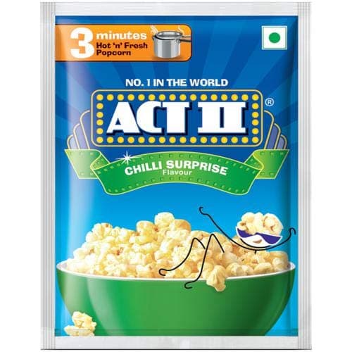 kraft india Act II Chilli Surprise Popcorn (30g+11g) - Pack of 15