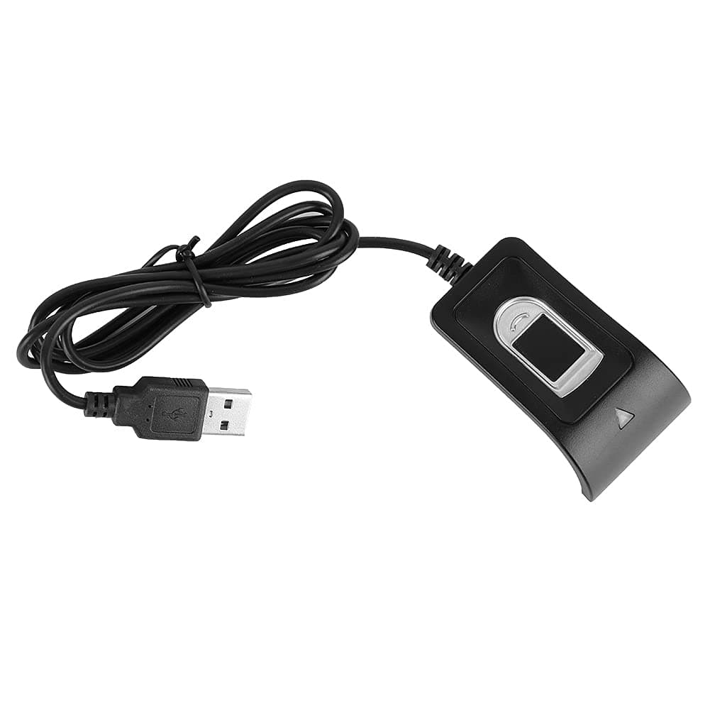 Salaty Finger Scanner, Biometric High Accurancy USB Fingerprint Reader, 360° Identification Security for Access Control Machine Fingerprint Root Finder