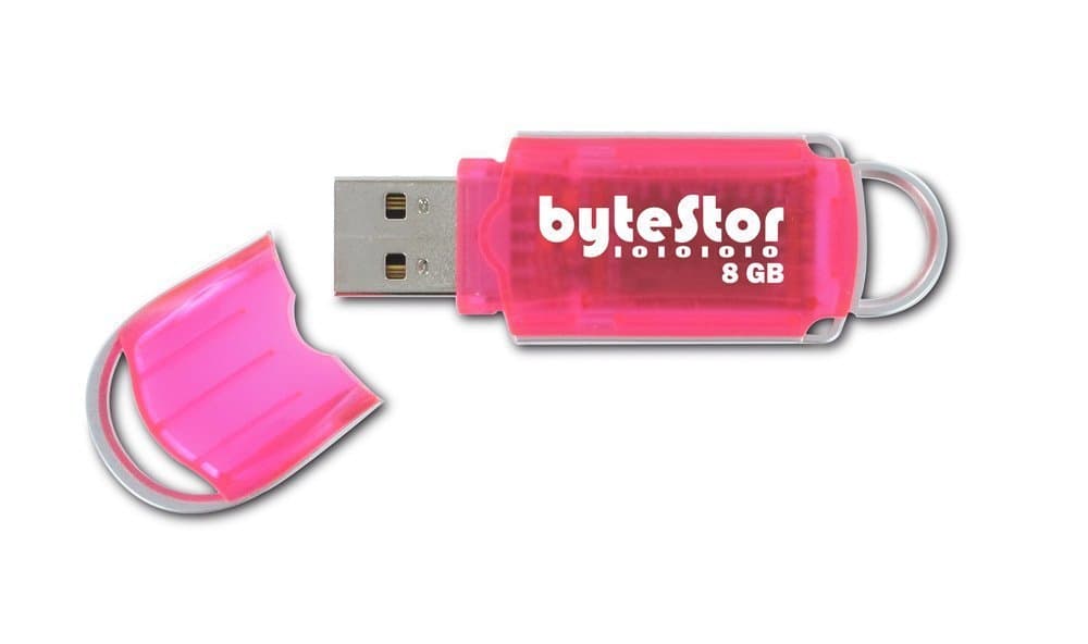 ByteStor 8GB USB High Speed "Dataferry" Pink Flash Drive