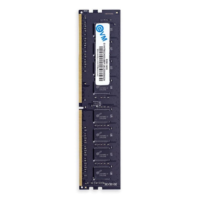 EVM 8GB DDR4 Desktop RAM 2400MHz Long-DIMM - Update Your Desktop's Performance with 10-Year Warranty - (EVMT8G2400U88P)