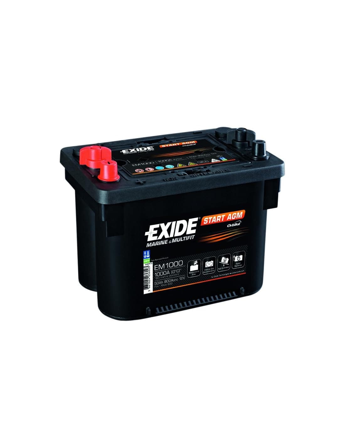 – Exide EM1000 Starter Battery 50 Ah