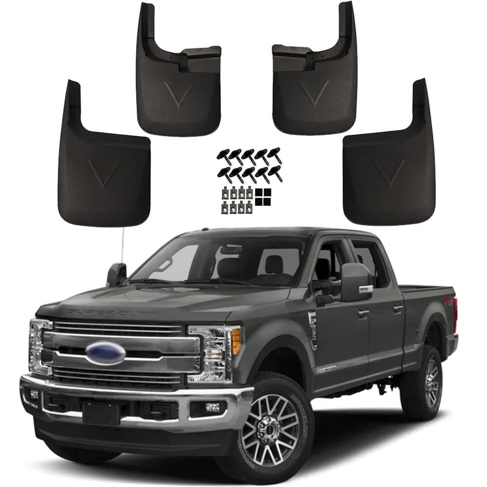 KCOOL Compatible with Mud Flaps Ford 2015-2020 F150 with OEM Fender Flares Custom Front and Rear Mud Guard Set(4pc Set)