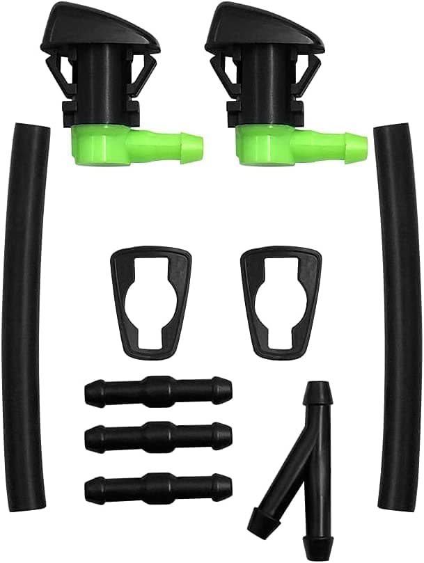 2 Pcs Adjustable Windshield Washer Nozzle kit - Fit for Jeep Grand Cherokee 2011-2024, GMC Acadia/Buick Enclave 2007-2017, Chevy Traverse 2009-2017, Cadillac SRX 2010-2016, Wiper Fluid Spray Nozzle