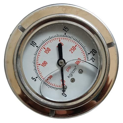 OCEAN STAR TECHNOLOGIES Pressure Gauge (21 KG BACK), Precision Instrument for Industrial and Commercial Applications, Reliable Measurement Tool for Professionals (Silver)