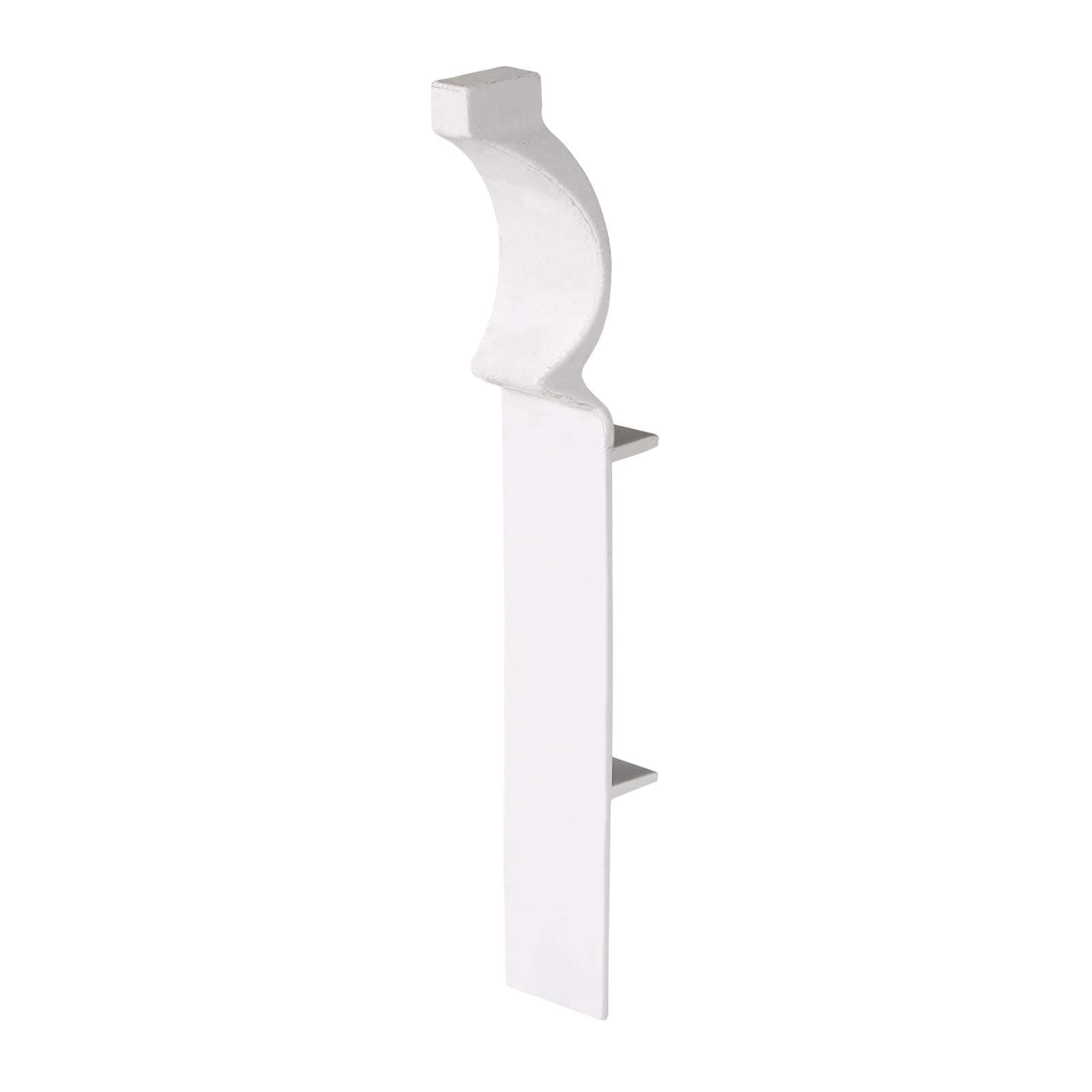 1 x White Satin Roomline Ogee/Torus Internal 90° Corner PVC skirting Board Joint - Hassle-Free Fitting. Zero-Maintenance. Realistic Woodgrain Finish.