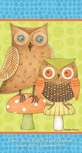 Owls - Debbie Mumm 2018 Checkbook/2 Year Pocket Planner Calendar (CC0283) Calendar – Engagement Calendar, June 22, 2017
