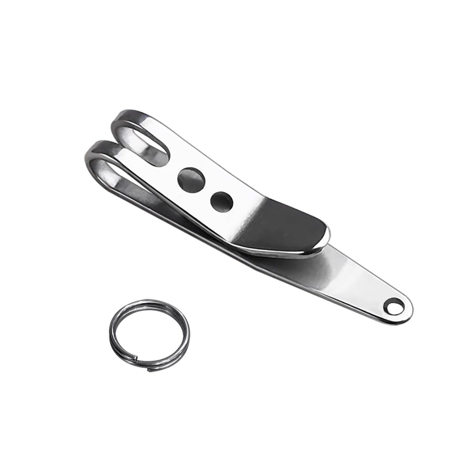 UltraTac Deep Carry Pocket Clip Nano(2 Pack), Stainless Steel Multi-Purpose Suspension Clip for Swiss Army Knives, EDC Gear, Keys & Flashlights