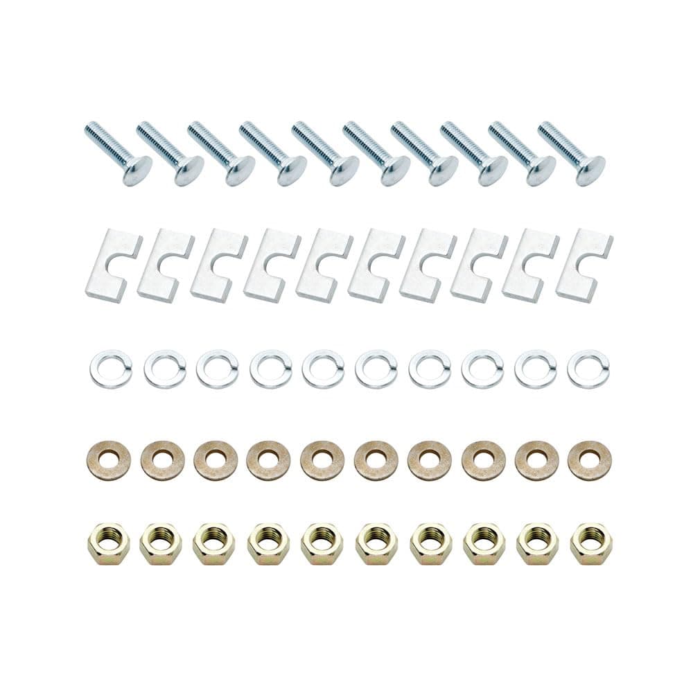 Reese 58430 Installation Hardware Bolt Kit for Fifth Wheel Mounting Brackets and Universal Rails (10 - Bolt Design), Replacement Part Compatible with Reese Rail Kits #30035, #58058