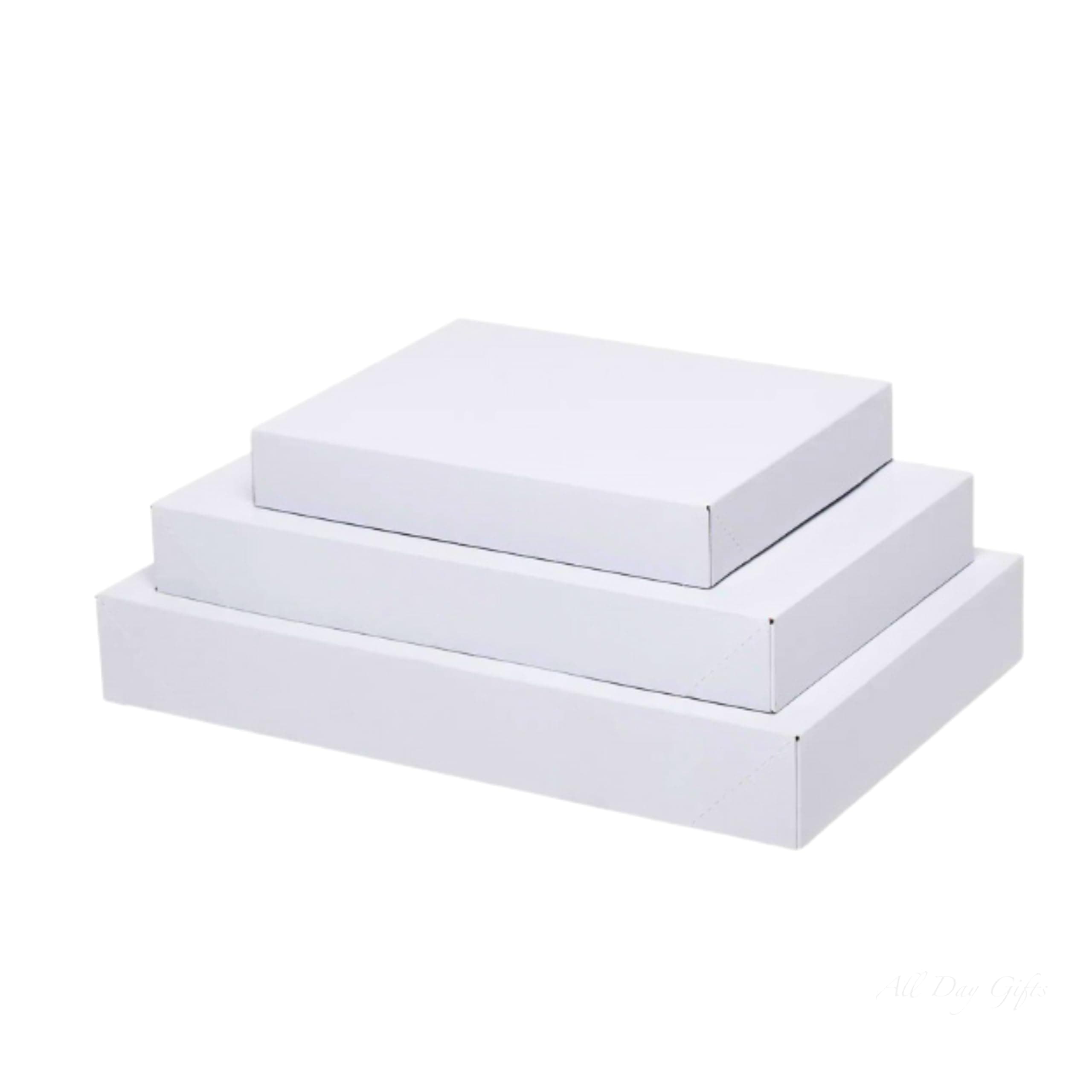 All Day Gifts 12-Pack White Gift Boxes with Lids – Multi-Pack Gift Wrap Boxes for Clothes, Apparel, Christmas and Birthdays, Assorted Sizes