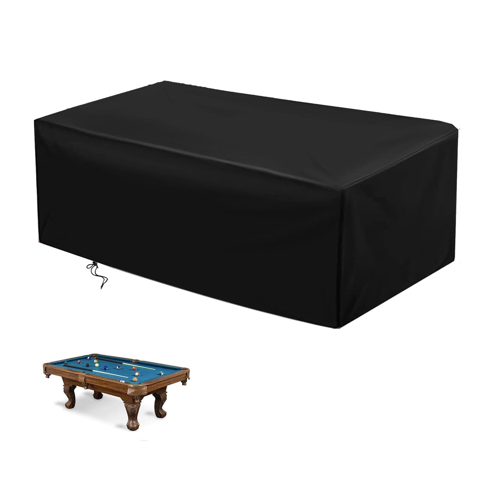 POMER Pool Table Cover - 89 inch Waterproof Table Cover for 7 Foot Snooker Billiard Tables Dustproof 7/8/9 FT Billiard Table Cover - 89x45x32 inch