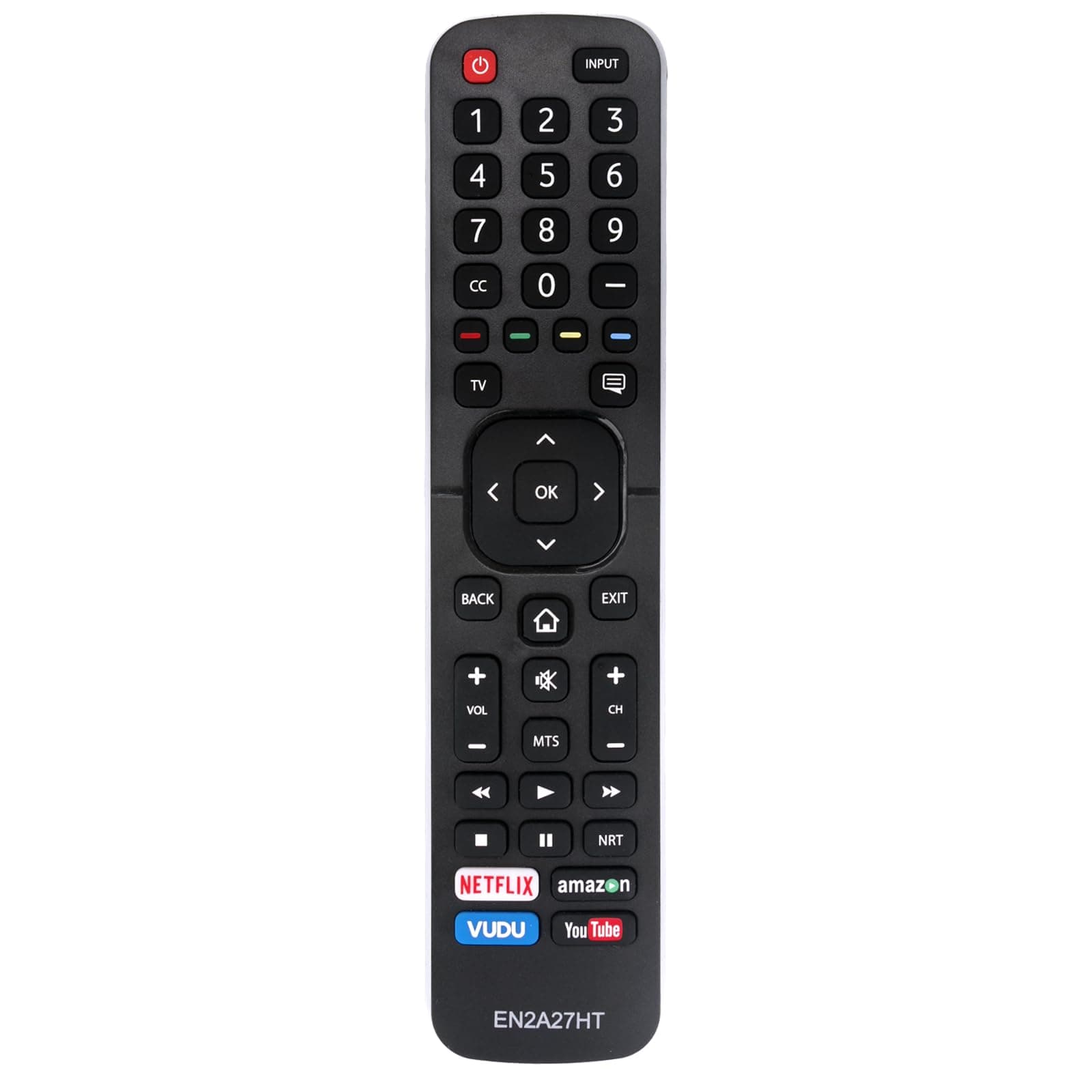 New EN2A27HT Replace Remote fit for HISENSE Smart TV 32H5D 39H5D 40H5D 43H5D 43H6D 50H5D 55H5D 50H6D 55H6D 60DU6070 65H6D 50DU6070 55DU6070 H5 Series H6 Series 4K UHD HDR Smart TV 2017 Model