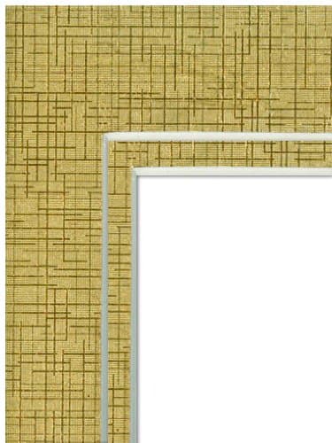 Imperial Frames Gold-Colored Textured Double Mattboard, Fits 11 by 14-Inch Pictures into 16 by 20-Inch Frame