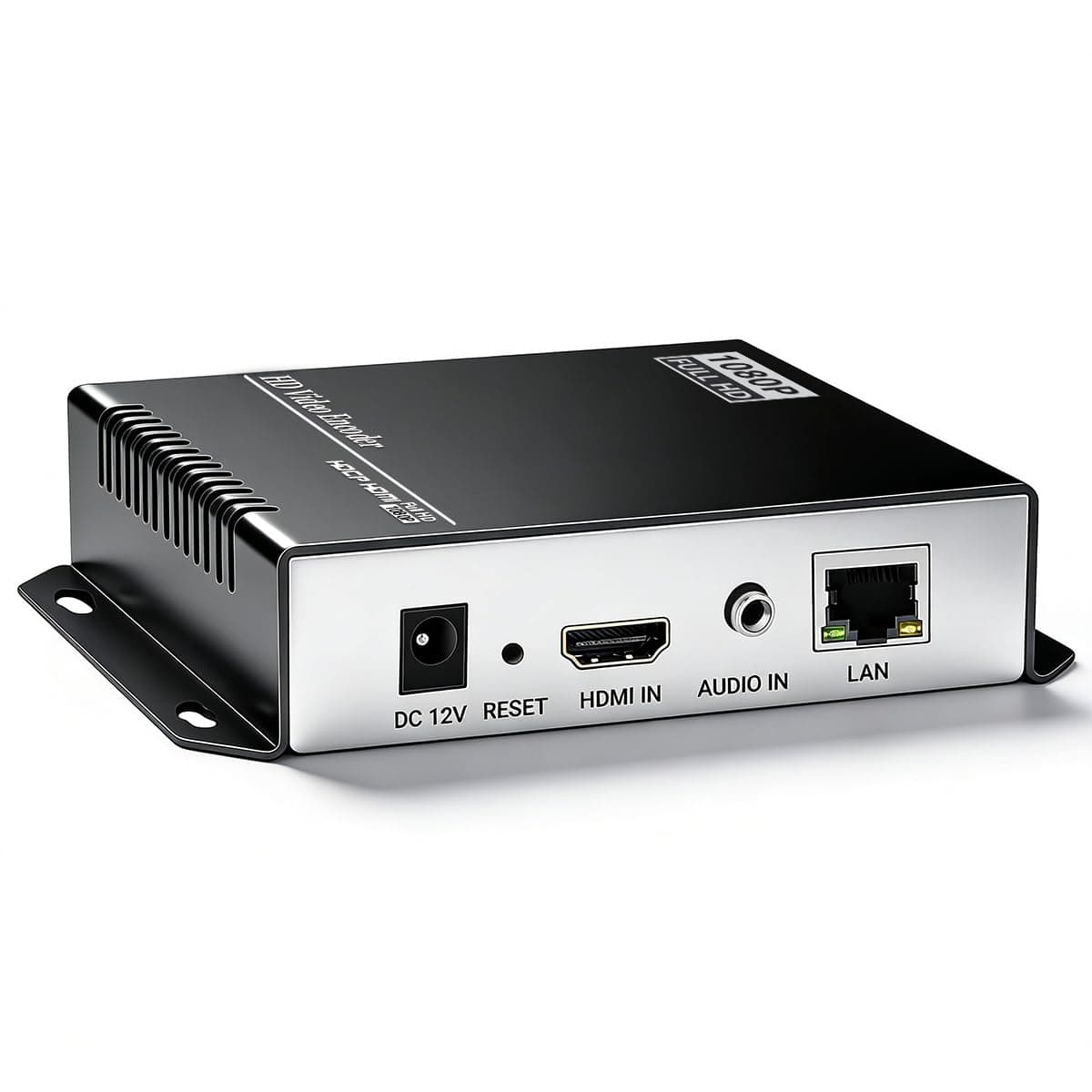 HEVC MPEG4 H.265 H.264 HDMI to IP Network Video Encoder, 1080P HD Digital Video Audio Encoder Hardware Supports RTSP RTMPS UDP HLS SRT, for IPTV, Live Streaming, YouTube, Facebook, OBS, NVR, etc.