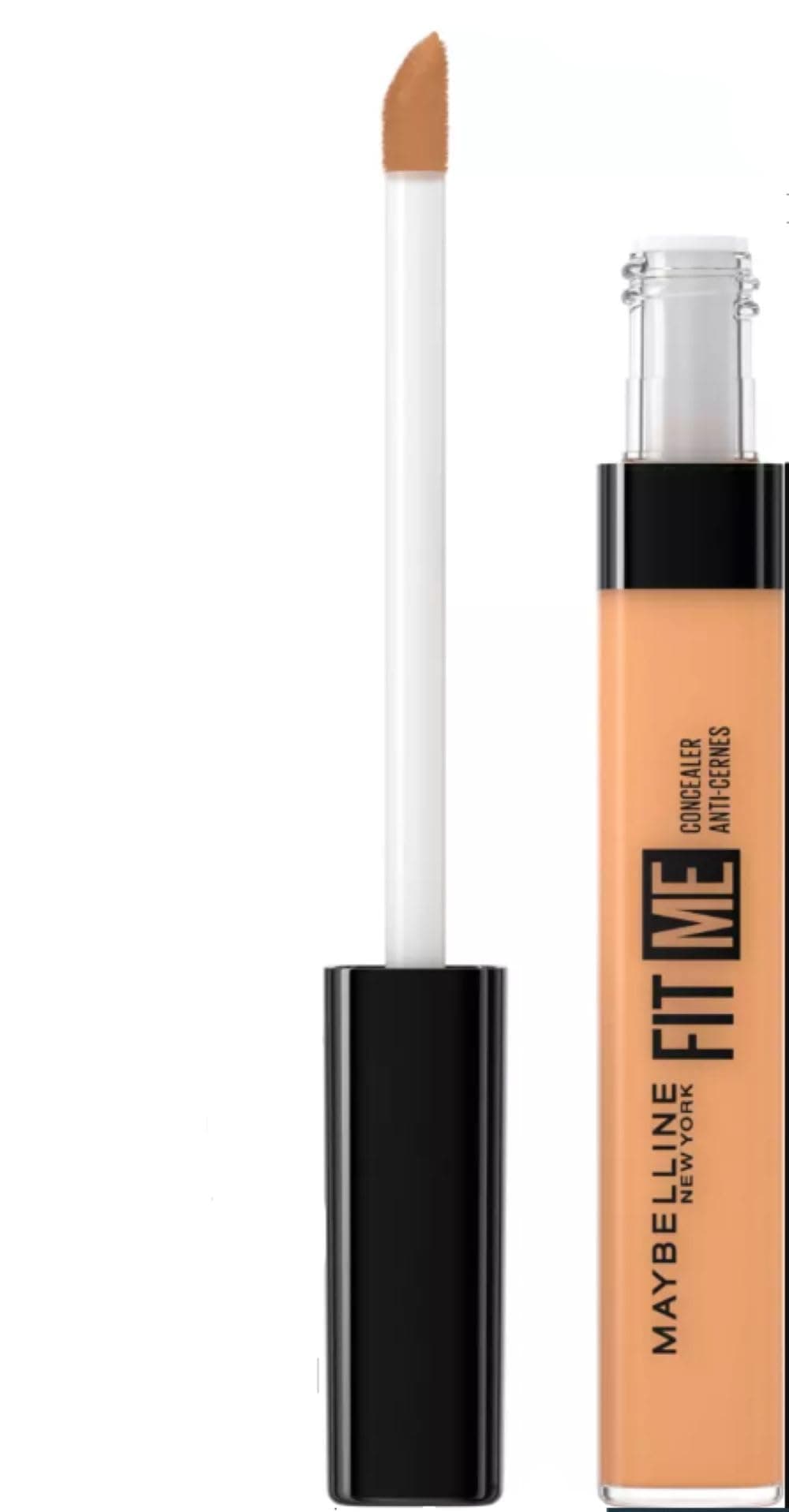 Concealer, Fit Me! Full Coverage Concealer for Face, Oil Free, Delivers Even Complexion, Non-Comedogenic, Matte & Poreless Ultra Blendable, Shade: 40 Caramel 6.8ml