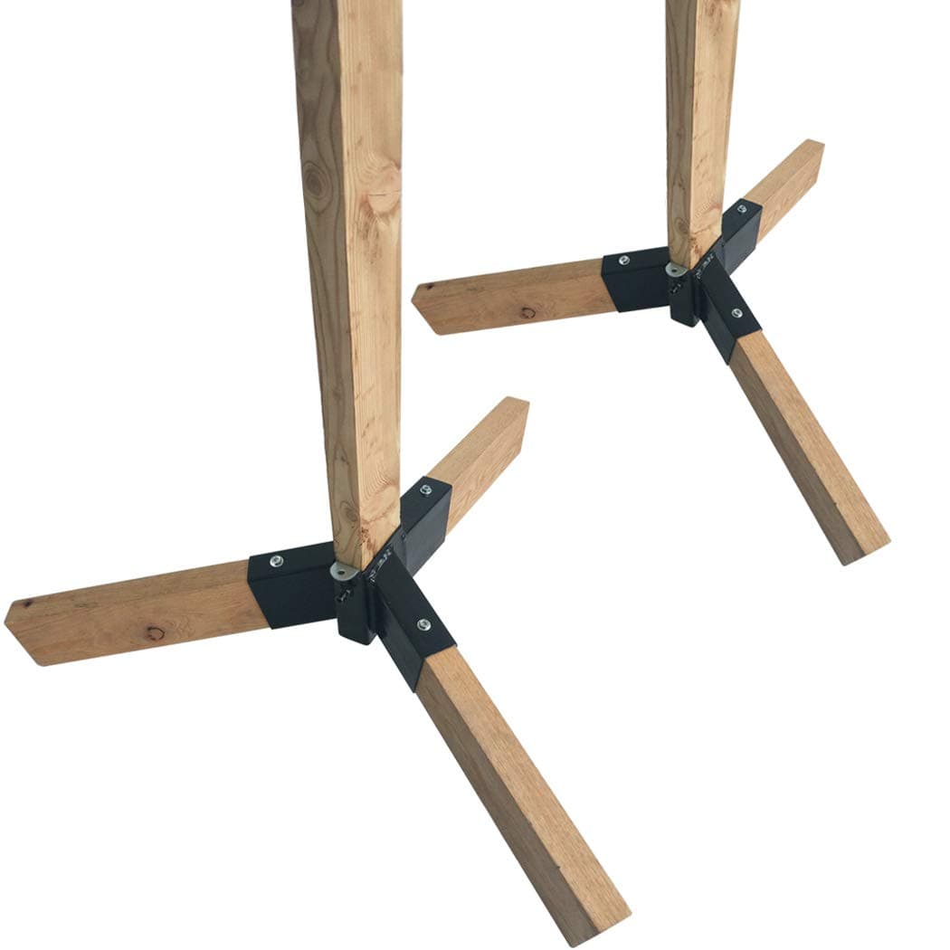 Highwild 2x4 Target Hanger | Target Stand Base | Adjustable Height Steel Post | AR500 Steel Gong Targets Conversion Adapter