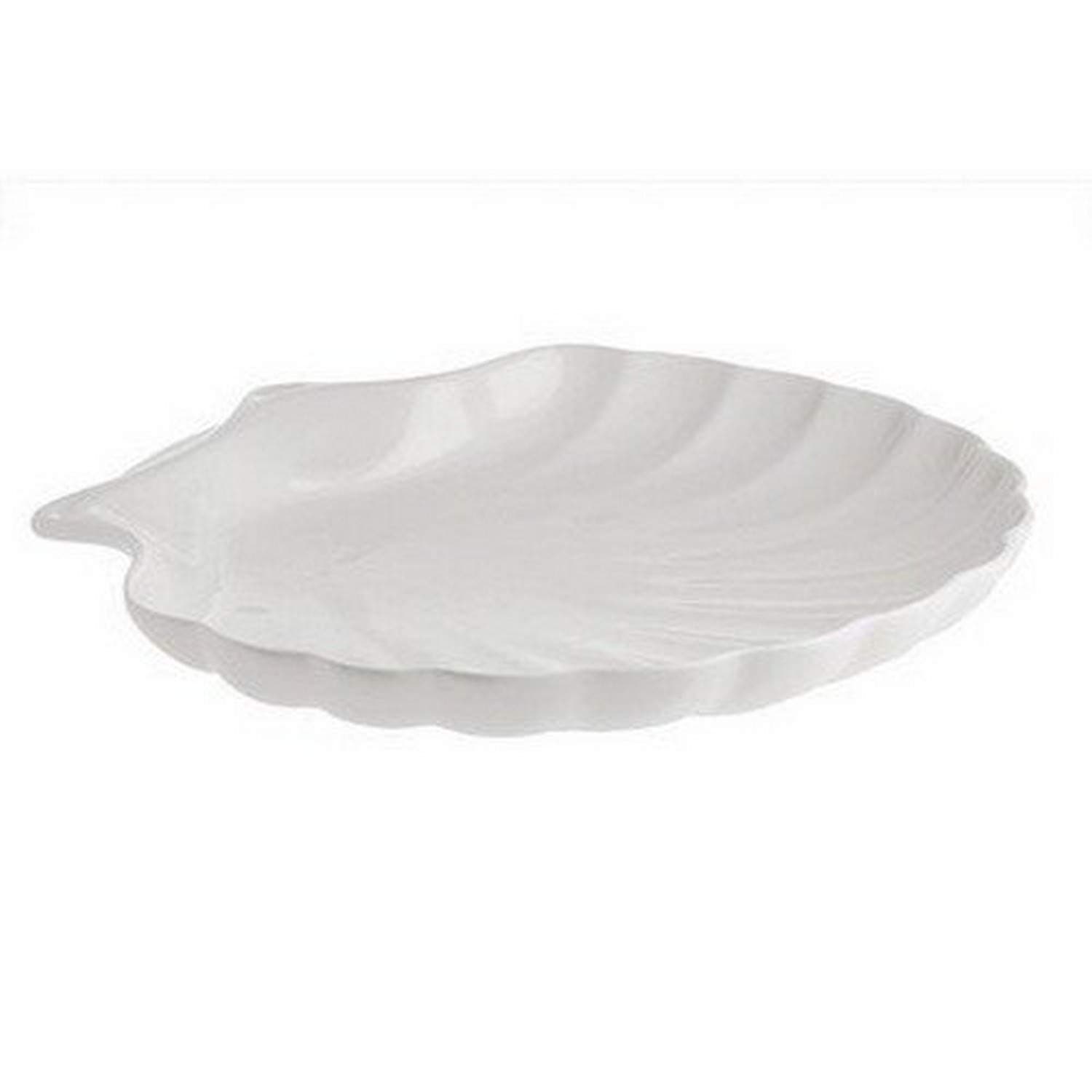 La Porcellana Bianca Elba Shell Plate, 13.75"