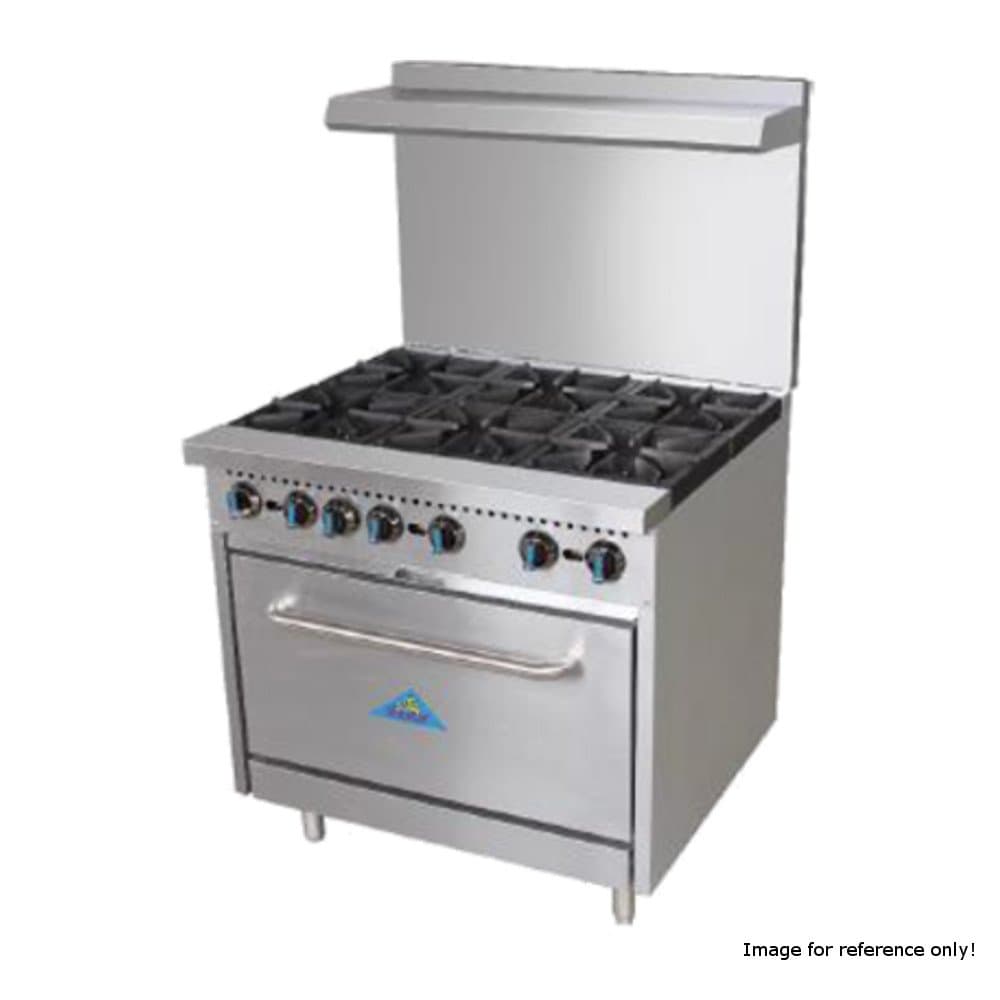Comstock Castle R6 36" Wide Gas Range with Six Burners