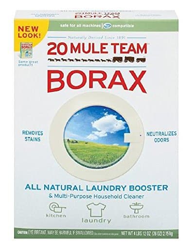 BORAX 20 Mule Team Natural Laundry Booster & Multi-Purpose Household Cleaner 76 oz (2.15 kg),1pk