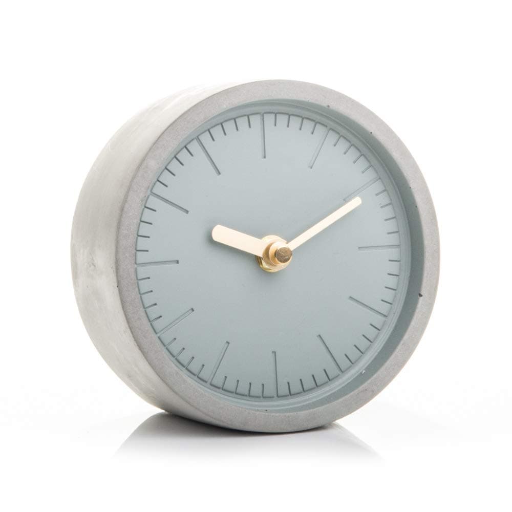 Good Design Works Concrete Clock, Grey, 13 x 13 x 6 cm